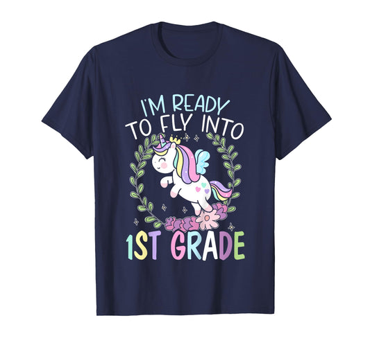 Kids I'm Ready To Fly Into 1st Grade First Day Of School T-Shirt