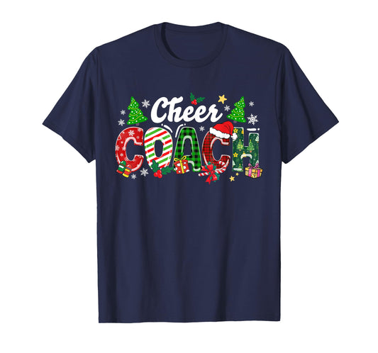Cheer Coach Christmas Cheerleader Coach Xmas Xmas Holiday T-Shirt