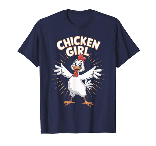 Chicken Girl Childrens Chickens Apparel | Youth Kids Chicken T-Shirt