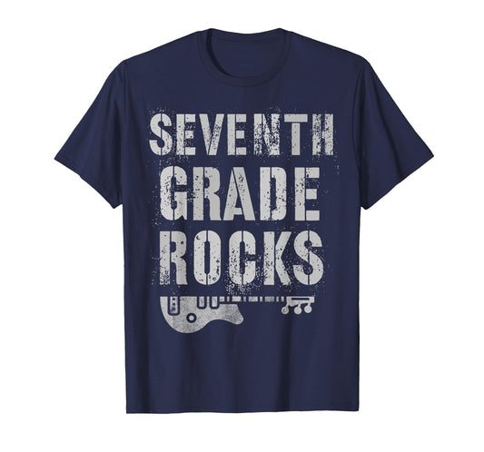 7th GRADE ROCKS Test Teacher Seventh Gr Rockstar Is My Jam T-Shirt for Men Women Kids