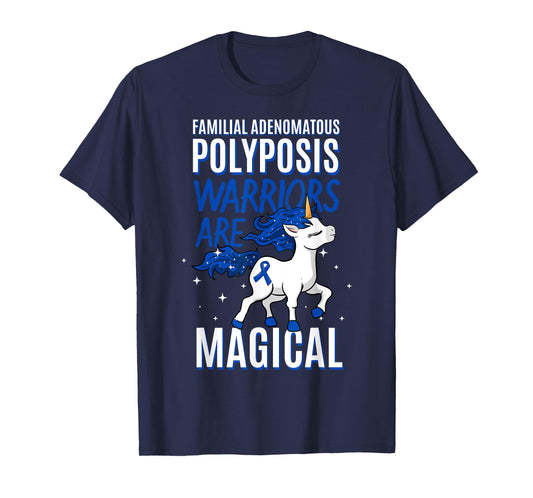 Familial Adenomatous Polyposis Warrior FAP Awareness Unicorn T-Shirt