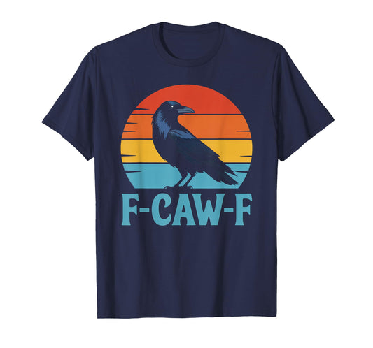 Retro Black Bird Crow Funny Crow Lover T-Shirt