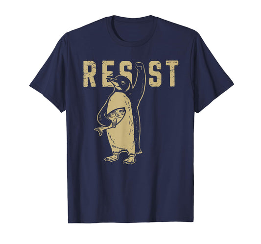 Penguin Flippers Up Resist Funny Penguins Against Trump T-Shirt