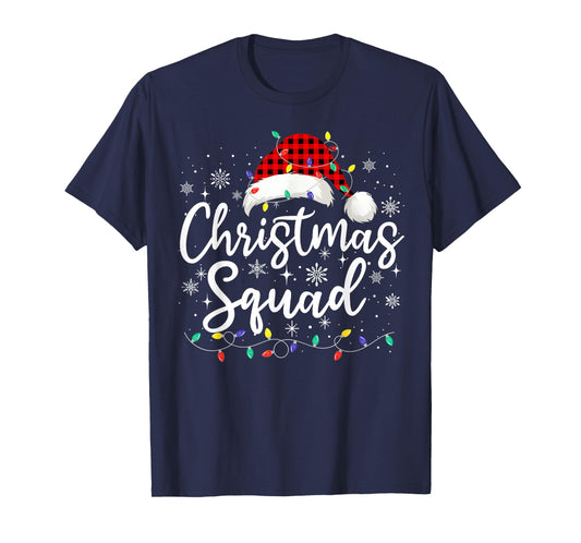 Christmas Squad Family Group Matching Christmas Pajama Party T-Shirt