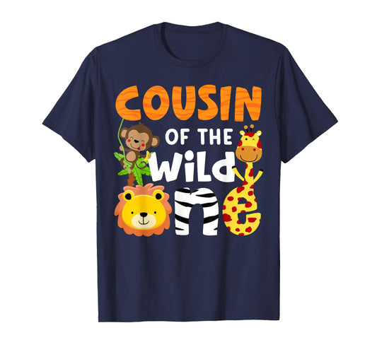 Cousin the Wild One Zoo Birthday Safari Jungle Animals Party T-Shirt