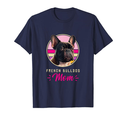 Funny French Bulldog Retro Outfits Clothes Frenchie Dog Mom Women Kids T-Shirt