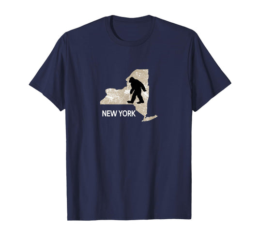 Funny Bigfoot I Believe Loves New York NY Sasquatch T-Shirt