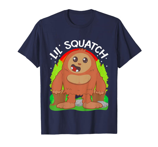Kids Lil Squatch Cute Baby Bigfoot Boys Little Sasquatch Kids Boy T-Shirt