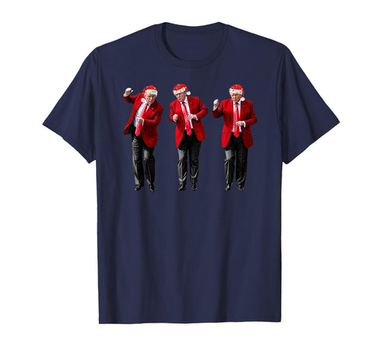 Christmas Donald Trump President 2024 Dancing Funny Santa T-Shirt