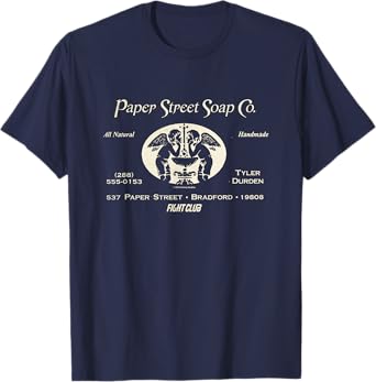 Fight Club Paper Street Soap Co. All Natural Handmade Logo T-Shirt