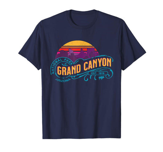 Retro Grand Canyon National Park Vintage Sunset Souvenir T-Shirt