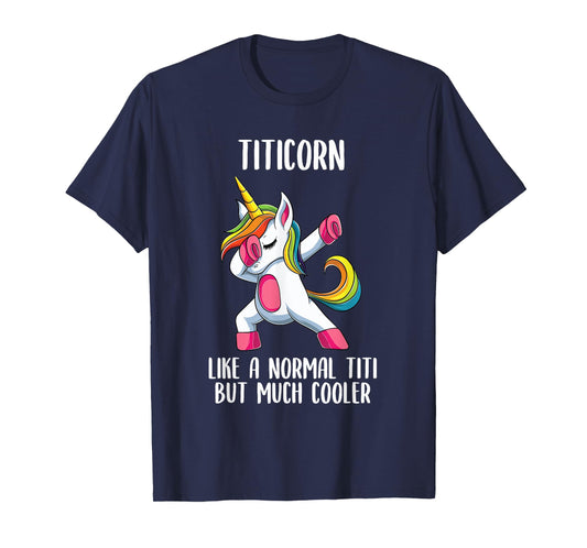 Unicorn Spanish Titi Girl Birthday Party Apparel, TitiCorn T-Shirt