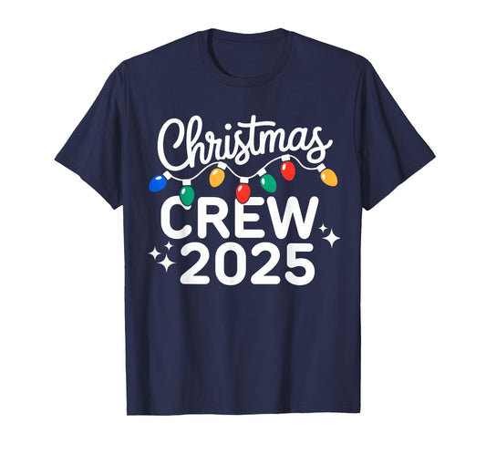 Christmas Crew 2025 Family Christmas Pajamas Xmas Matching T-Shirt