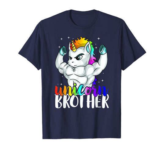 Unicorn Brother Sister to Big Bro Brothercorn Christmas Gift T-Shirt