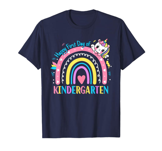Kindergarten First Day to School Kindergarten Unicorn Girls T-Shirt