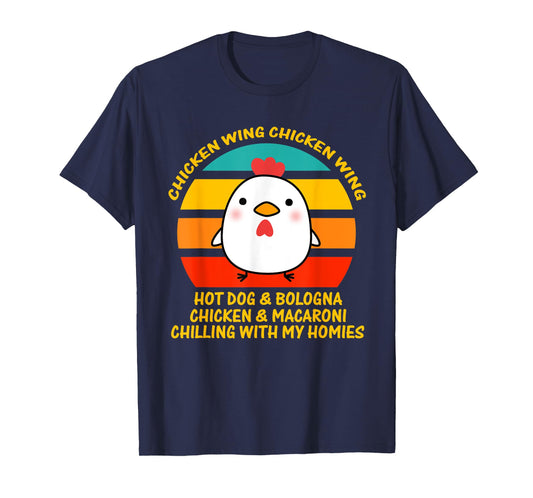 Chicken Wing Chicken Wing Hot Dog and Bologna Kids Toddlers T-Shirt