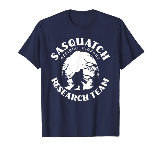 Finding Sasquatch Bigfoot Research Team Funny Bigfoot T-Shirt