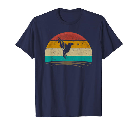 Retro Hummingbird Shirt Bird Watching Bird Hummingbird Lover T-Shirt