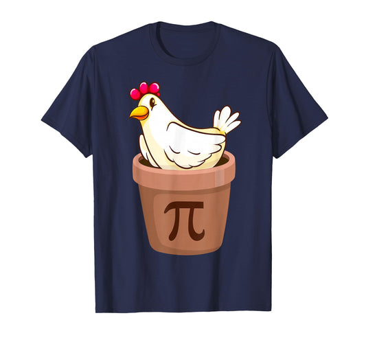 Happy Pi Day Shirt Gifts for Math Lovers Co. Pi Day - Chicken Pie Pot March 14th Chicken Lover 3.14 Pi T-Shirt