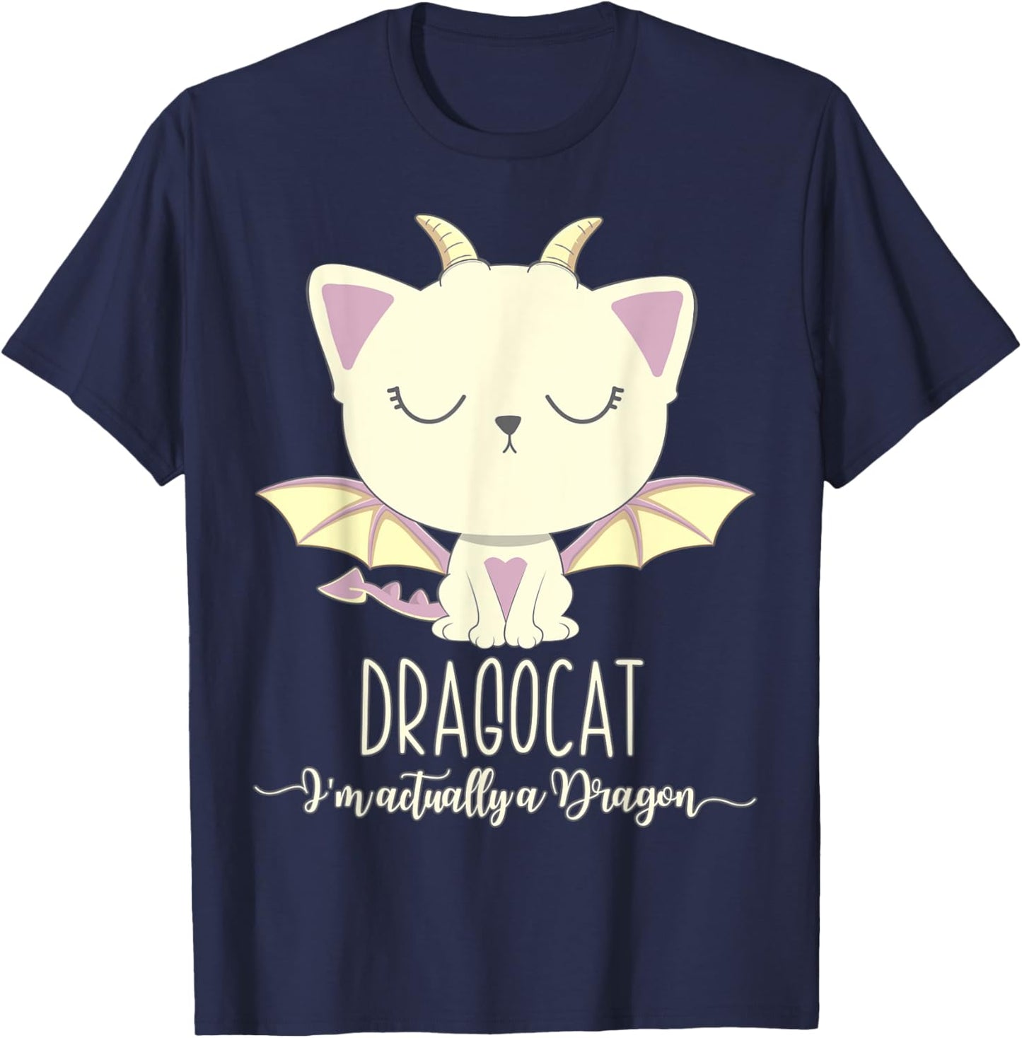 Dragon Cat Shirt Cute Kitten Lover Tee Japanese Monster Gift Men Women Girls Kids T-Shirt