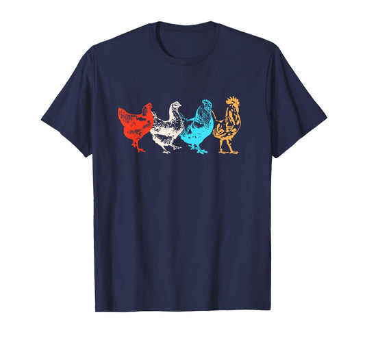 Chicken Shirt Women Girl Farm Funny Chicken Graphic T-Shirt