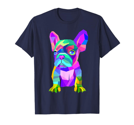 Colored Dog Frenchie Breed, Cute French Bulldog T-Shirt