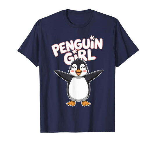 Penguin Girl | Womens Penguin Apparel | Kids Girls Penguin T-Shirt