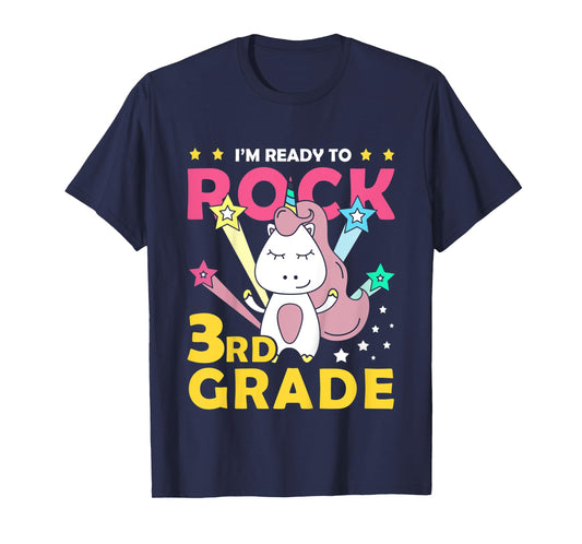 Kids I'm Ready Crush 3rd Grade Shirt Cute Unicorn T-Shirt