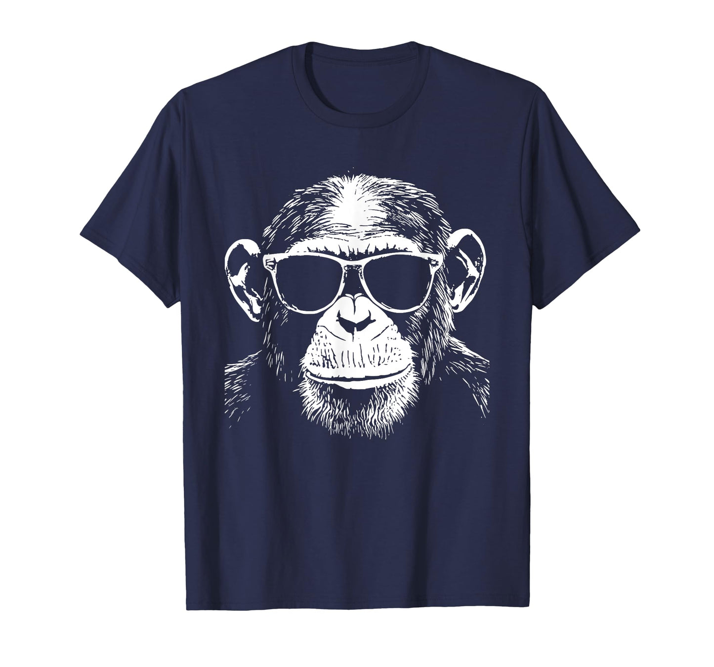 Funny Chimpanzee Monkey Sunglasses T-Shirt