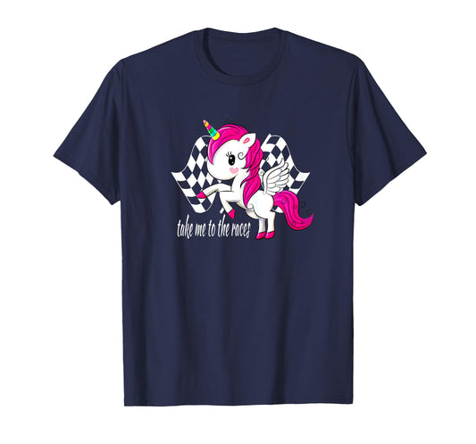 Dirt Track Racing Shirt Take Me To The Races Checkered Flag T-Shirt