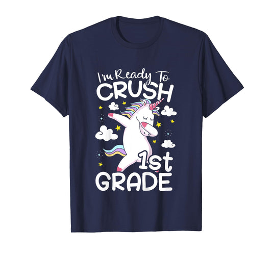 Kids I'm Ready To Crush 1st Grade First Day Of School T-Shirt