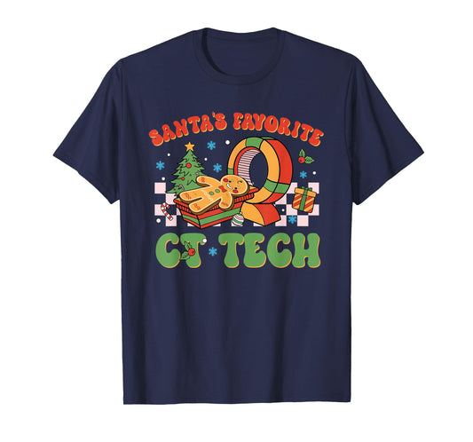 Santa's Favorite Ct Tech Christmas Technologist T-Shirt