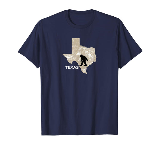 Funny Bigfoot I Believe Loves Texas TX Sasquatch T-Shirt