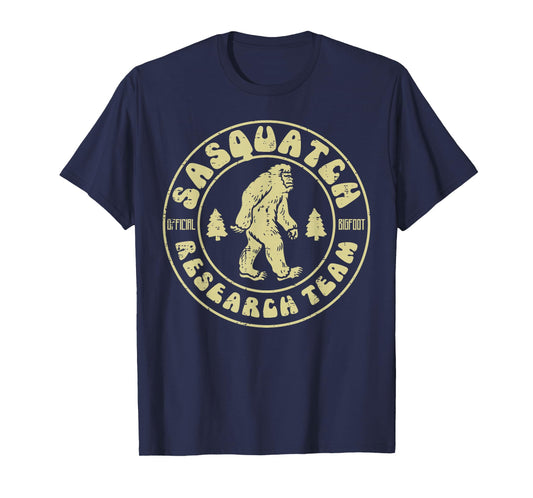 Sasquatch Research Team Funny Bigfoot Yeti Men Women Kids T-Shirt