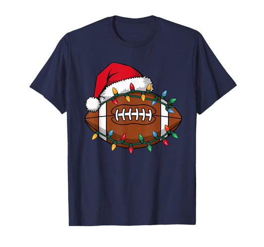 Boys Christmas Football Kids Football Christmas Women Men T-Shirt