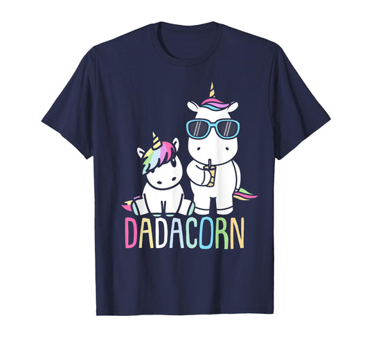 Funny Father's Day Dadacorn Shirt Unicorn Dad Baby T-Shirt