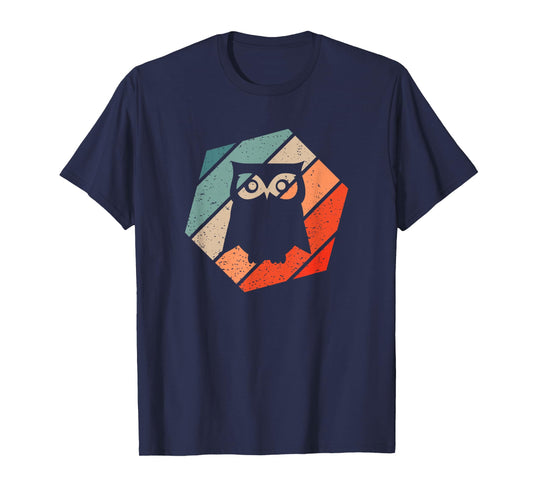 Owl Retro Style Vintage T-Shirt