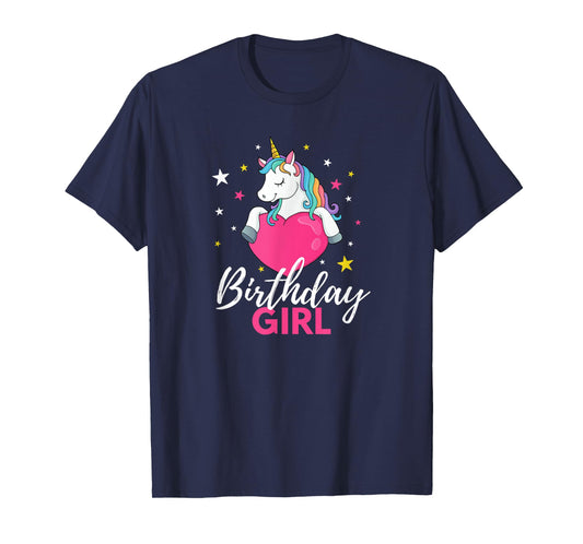 Birthday Girl Unicorn T-Shirt