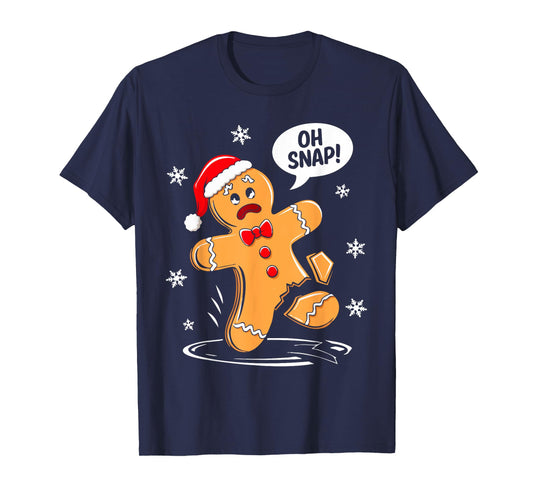 Oh Snap Gingerbread Man Shirt Adult Kids Men Women Costume T-Shirt