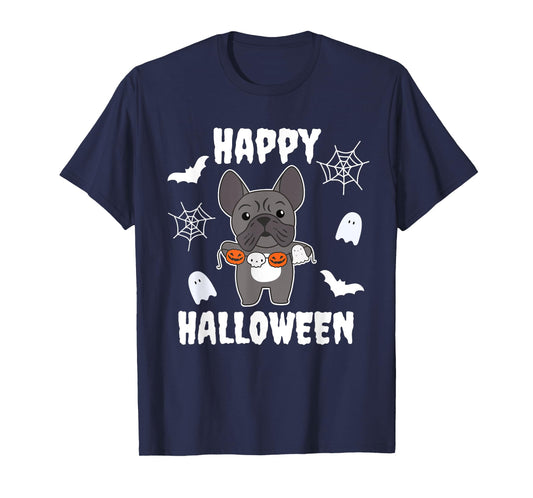 French Bulldog Happy Halloween Pumpkin Dogs Halloween T-Shirt