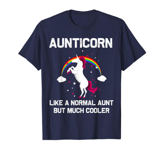 Aunticorn Aunt Unicorn Gift for Sister New Auntie Unicorns T-Shirt