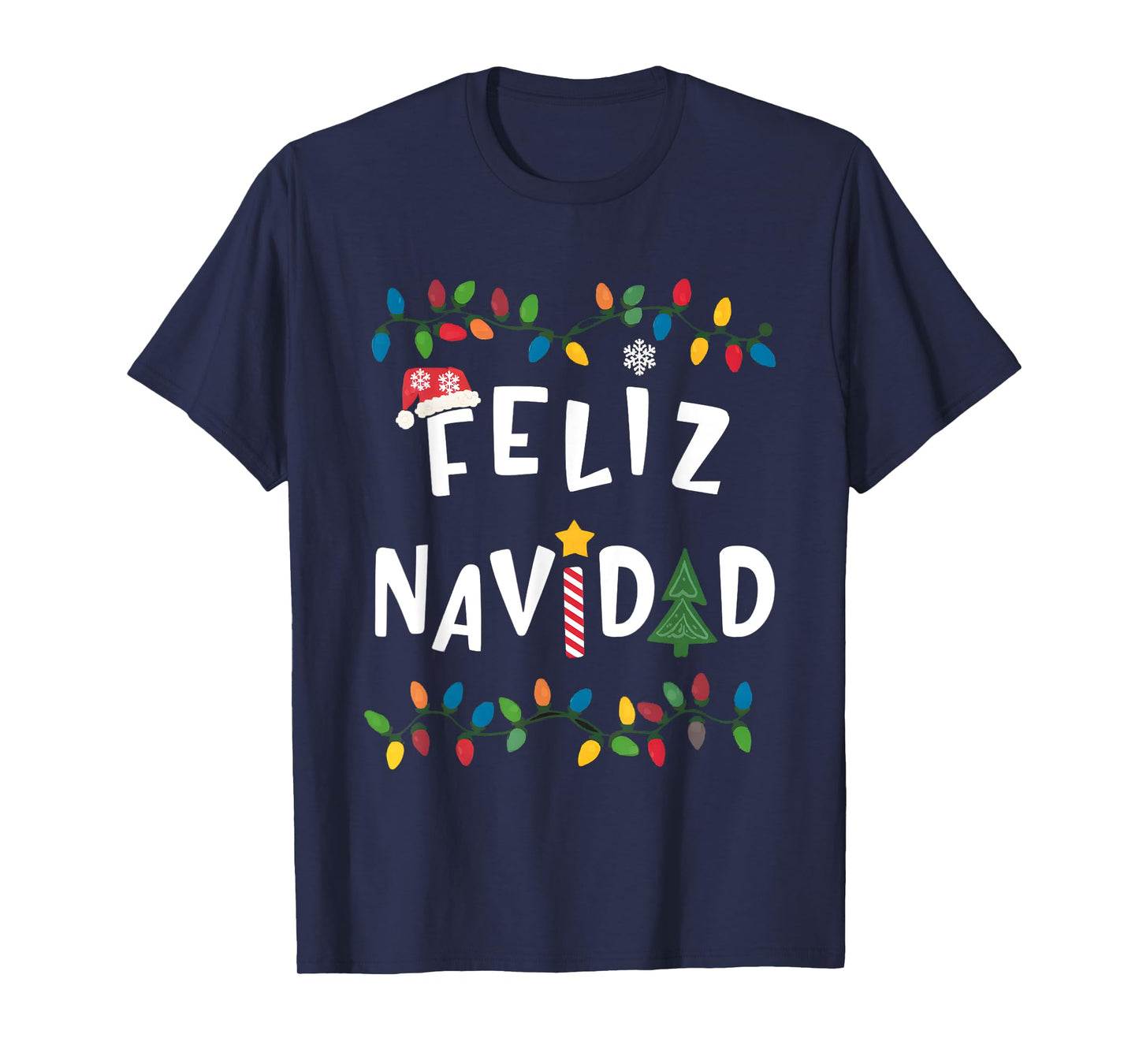 Feliz Navidad Shirt Funny Mexican Christmas in Spanish Xmas T-Shirt