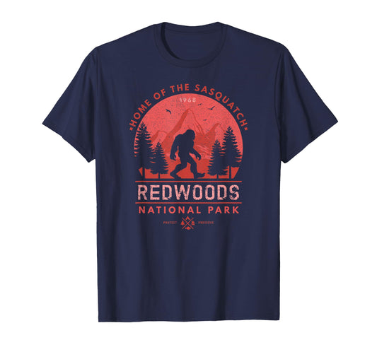 Bigfoot Redwoods Wilderness T Shirt California Sasquatch