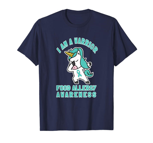 Im A Warrior Food Allergies Awareness Unicorn T-Shirt