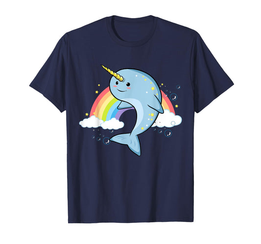Funny Narwhal Unicorn of the Sea Lover Horn Rainbow Kawaii T-Shirt