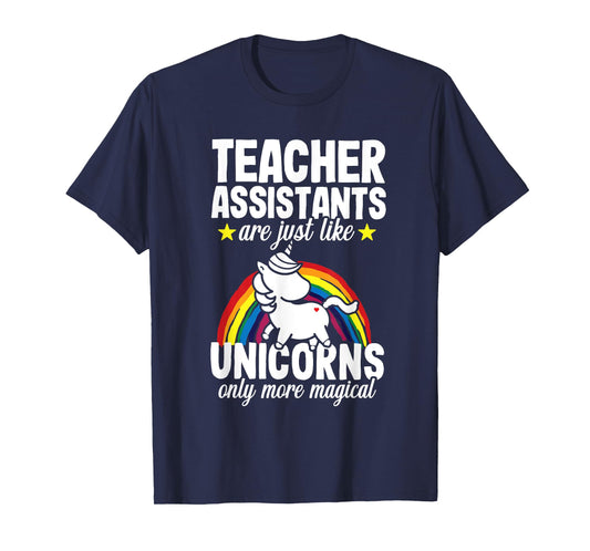 Teacher Assistant Unicorn Teaching School Appreciation T-Shirt