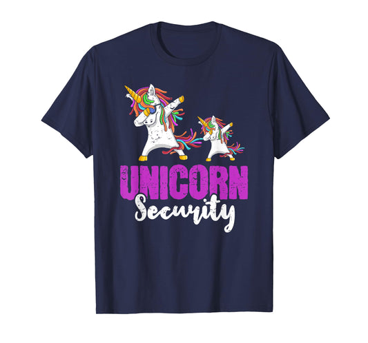 Costume Funny Unicorn Security Dad Men T-Shirt