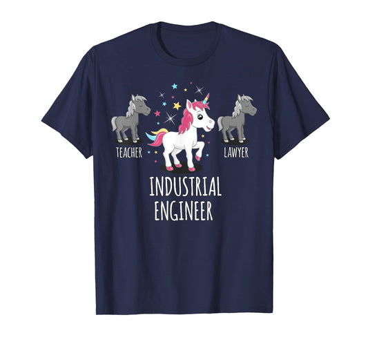 Industrial Engineer Gift Unicorn Profession Gag Shirt T-Shirt