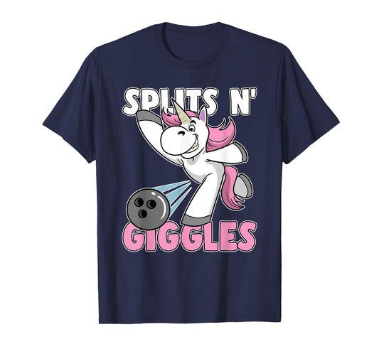 Splits n' Giggles Unicorn Bowling Bowler T-Shirt