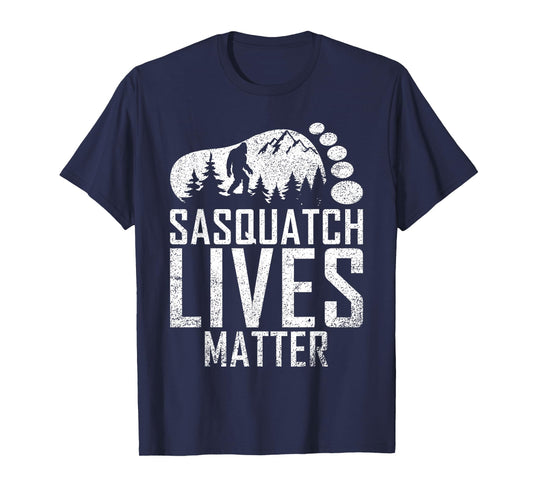Sasquatch Lives Matter Bigfoot Gifts Mens Pajamas Costume T-Shirt